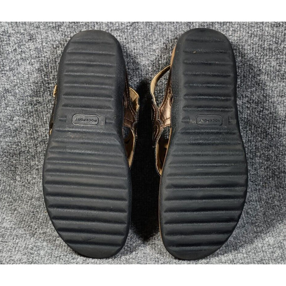 Rockport Ridge Womens Slingback Sandals Size 10 Bronze Thong Comfort - Picture 7 of 7